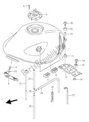 réservoir de carburant (gsf600z)