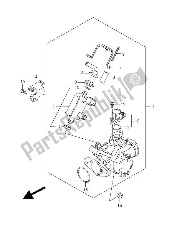 Toutes les pièces pour le Corps De Papillon du Suzuki RV 125 Vanvan 2009