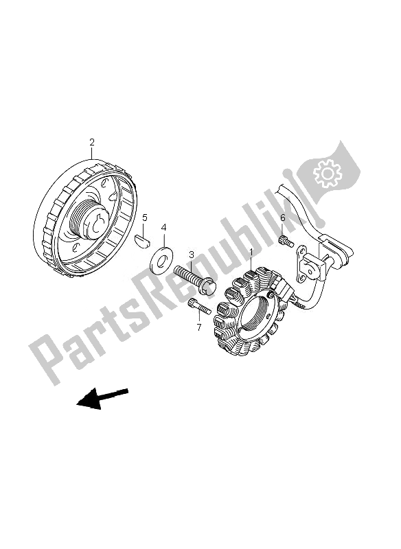 Tutte le parti per il Magnete del Suzuki GSF 650 Nsnasa Bandit 2007