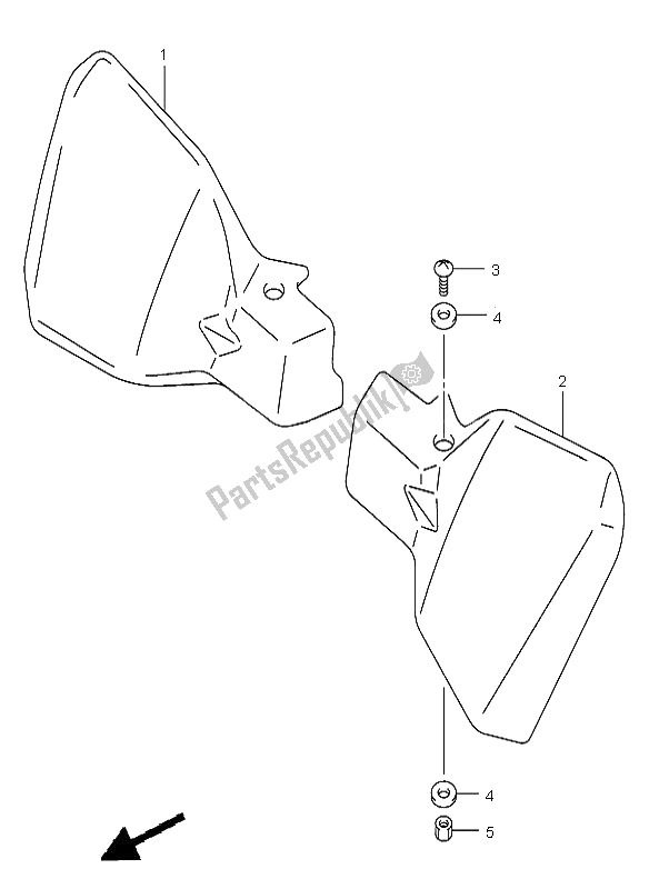 All parts for the Knuckle Cover of the Suzuki DL 1000 V Strom 2002