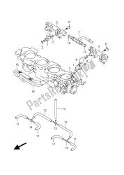 mangueira e junta do corpo do acelerador (gsx-r1000 e21)