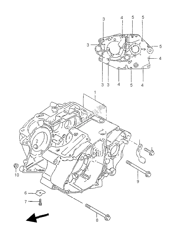 Tutte le parti per il Carter del Suzuki GZ 125 Marauder 1999