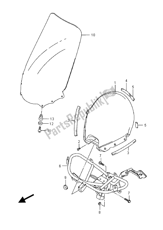 Todas las partes para Parabrisas (uh125a) de Suzuki UH 125A Burgman 2015