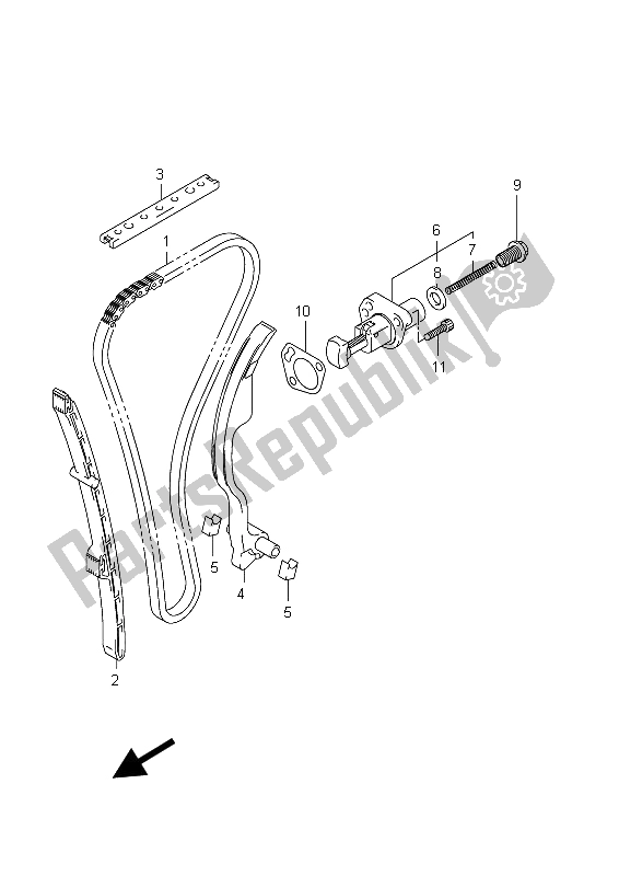 Wszystkie części do ? A? Cuch Krzywkowy Suzuki GSX 1250 FA 2012