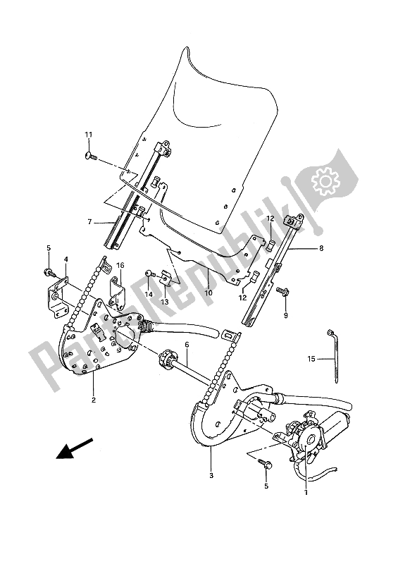 Tutte le parti per il Schermo Di Potere del Suzuki GSX 1100F 1988