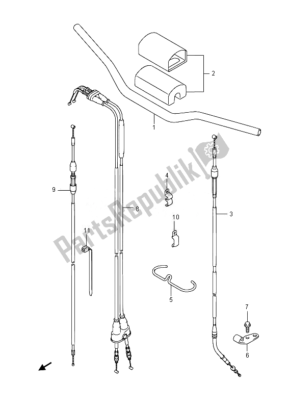 Toutes les pièces pour le Guidon du Suzuki RMX 450Z 2014