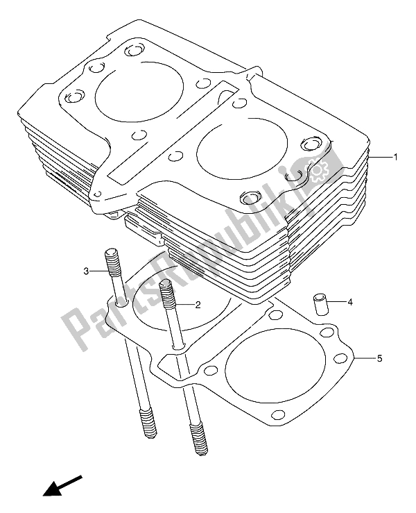 Wszystkie części do Cylinder Suzuki GS 500 EU 1993