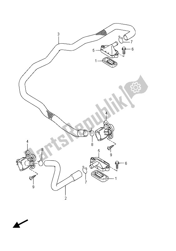 Tutte le parti per il 2nd Air (vzr1800bz E02) del Suzuki VZR 1800 BZ M Intruder 2015