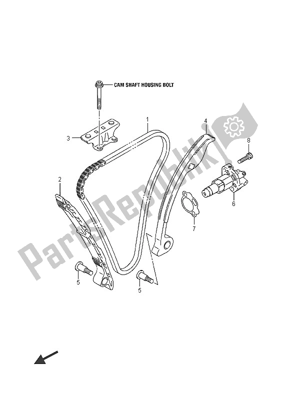 Tutte le parti per il Catena A Camme del Suzuki GSX R 750 2016