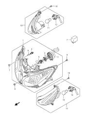 lampe combinée avant