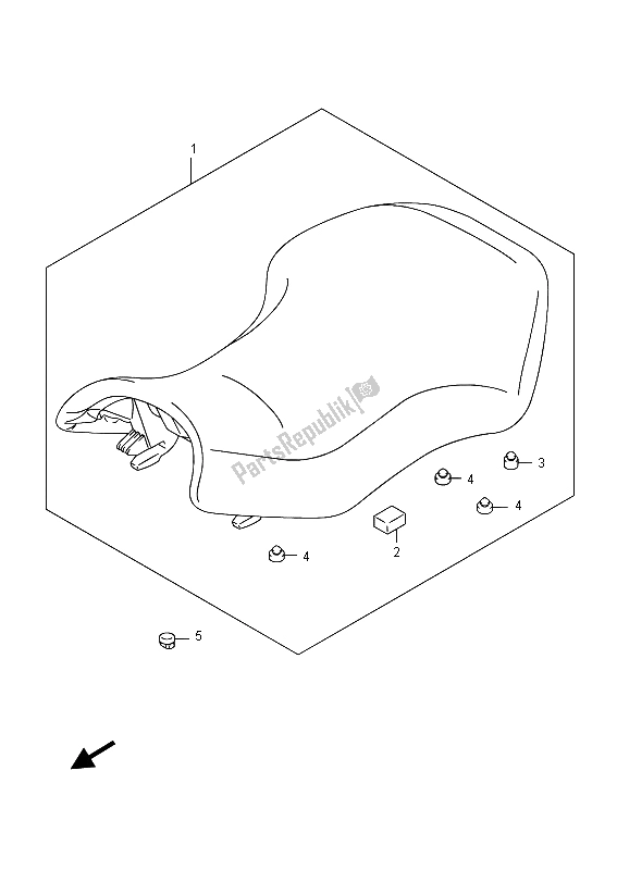 Wszystkie części do Siedzenie Suzuki LT A 750 XPZ Kingquad AXI 4X4 2015