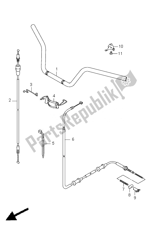 Wszystkie części do Kierownica Suzuki LT A 750 XPZ Kingquad AXI 4X4 2010