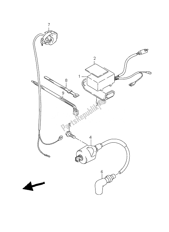 All parts for the Cdi Unit & Ignition Coil of the Suzuki RM 85 SW LW 2010