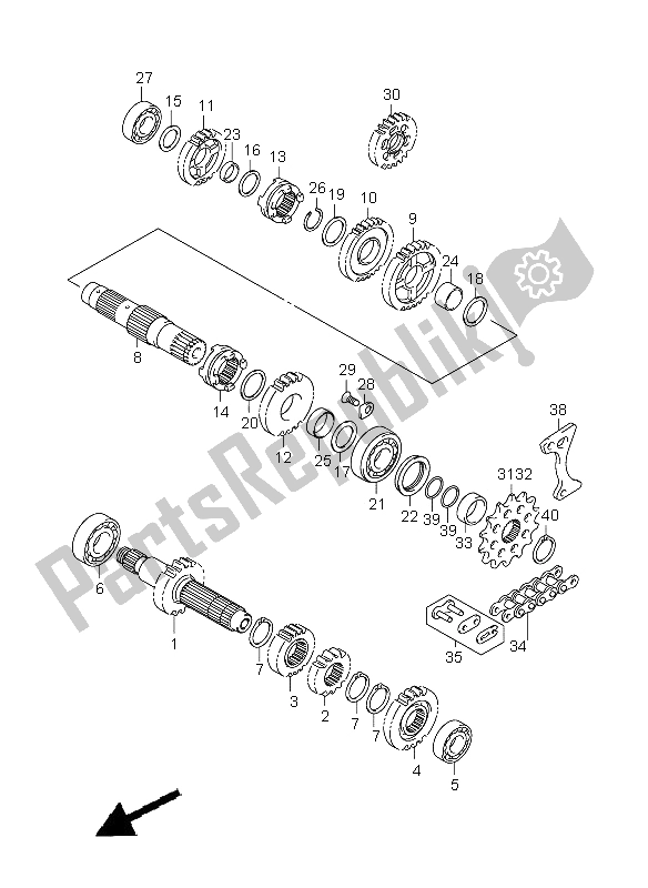 Tutte le parti per il Trasmissione del Suzuki RM Z 450 2005