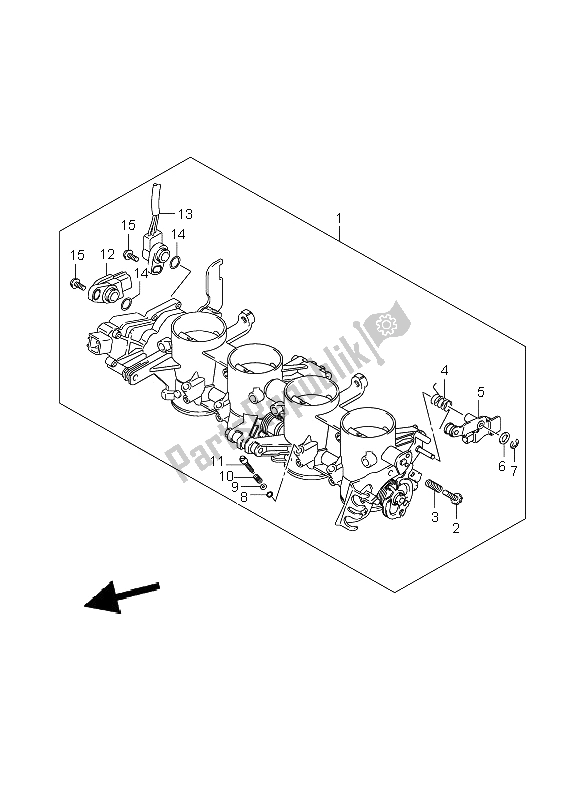 Toutes les pièces pour le Corps De Papillon du Suzuki GSX R 750 2006