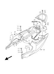 SEAT TAIL COVER (SV650S-SU-SA-SUA)