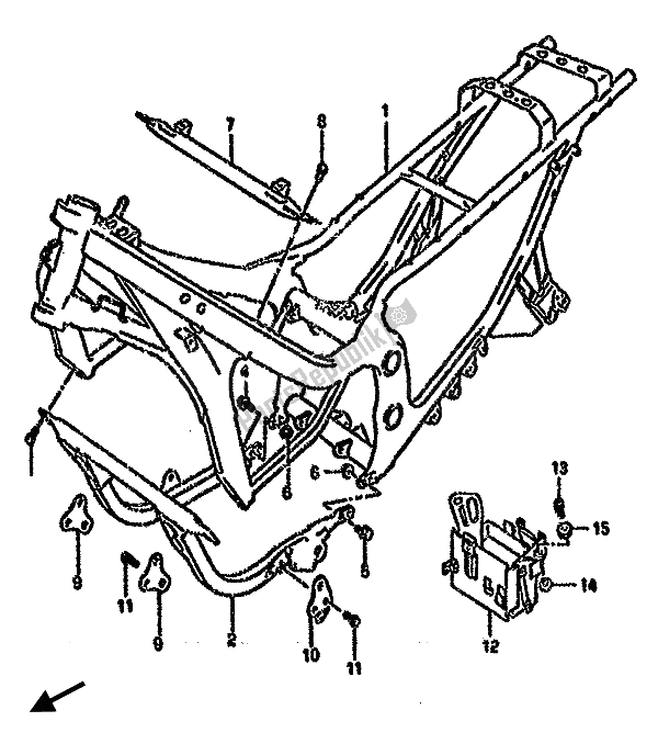 Todas las partes para Marco de Suzuki GSX 750F 1994