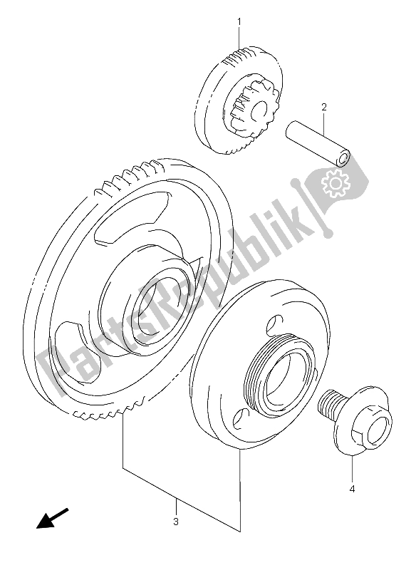 Todas as partes de Embreagem De Partida do Suzuki GSX 600F 2004