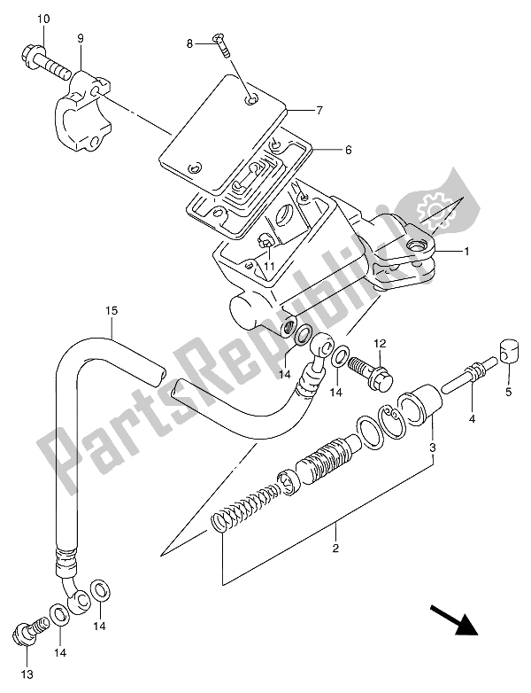 Tutte le parti per il Pompa Frizione del Suzuki RF 900R 1994