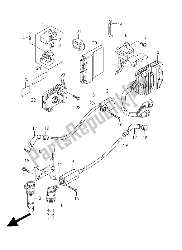 Toutes les pièces pour le électrique du Suzuki VLR 1800R C 1800 Intruder 2008