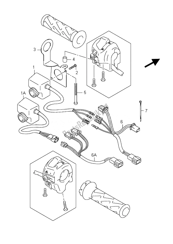 Tutte le parti per il Riscaldatore Impugnatura (an400z) del Suzuki Burgman AN 400Z 2007