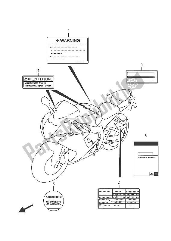 All parts for the Label (gsx-r600uf) of the Suzuki GSX R 600 2016