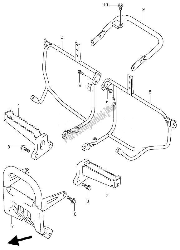 Wszystkie części do Podnó? Ek Suzuki LT Z 400 Quadsport 2007