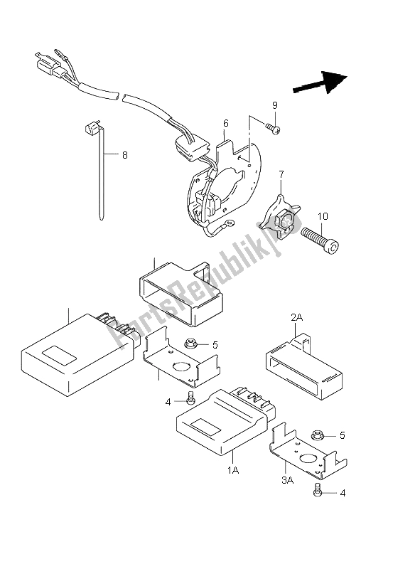 Alle onderdelen voor de Signaal Generator van de Suzuki GSX 600F 2002