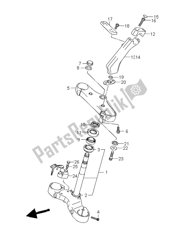 Todas las partes para Vástago De Dirección de Suzuki VZR 1800R M 1800 Intruder 2006