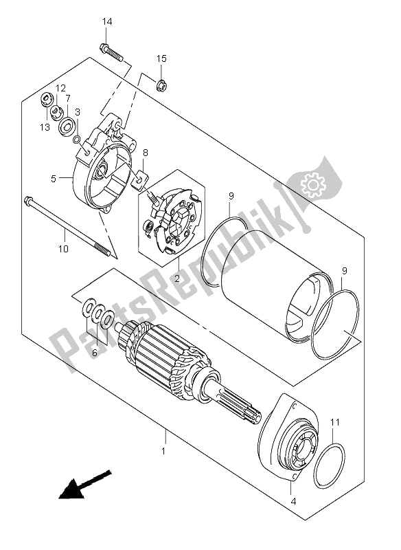 Todas las partes para Motor De Arranque de Suzuki SV 1000 NS 2005