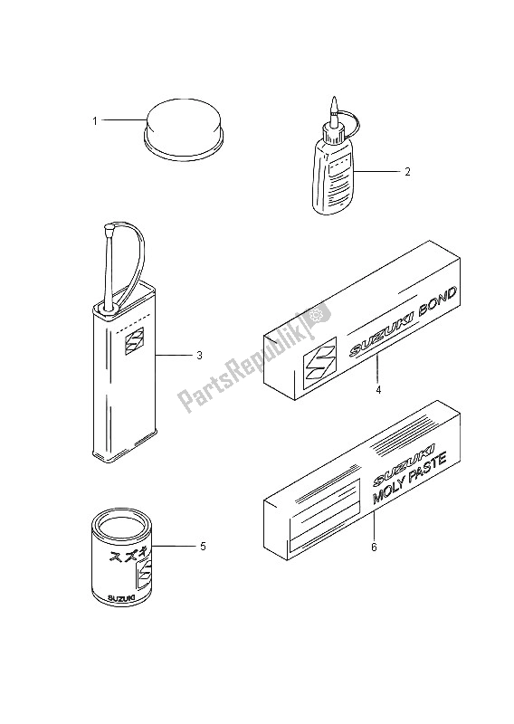 All parts for the Optional of the Suzuki GSX R 600 2016