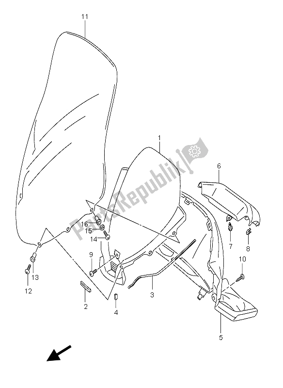 Todas las partes para Panel Medidor de Suzuki Burgman AN 400S 2006