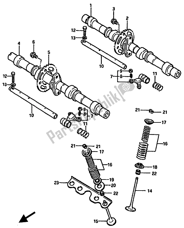 Wszystkie części do Wa? Ek Rozrz? Du I Zawór Suzuki GSX R 750X 1987