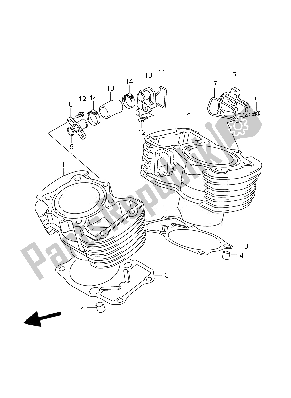 Wszystkie części do Cylinder Suzuki C 800 VL Intruder 2010