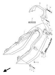 cubierta trasera del asiento (gsf1200)