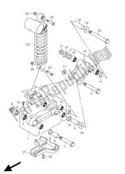 palanca de amortiguación trasera (lt-z400z)