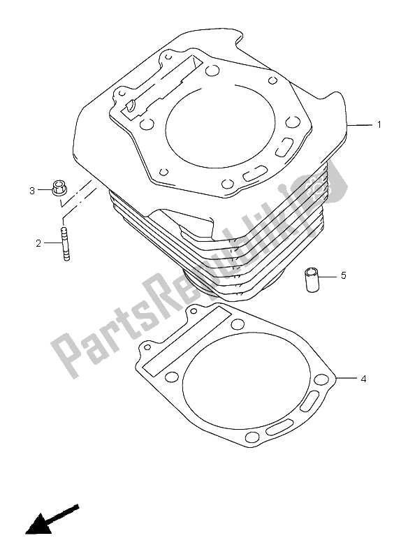 Alle onderdelen voor de Cilinder van de Suzuki DR 650 SE 1998