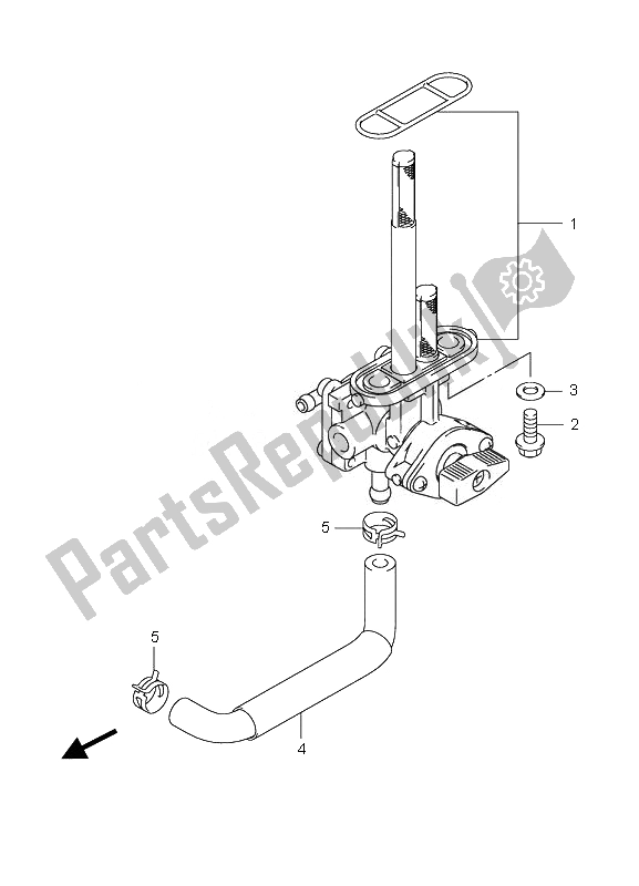 Tutte le parti per il Rubinetto Del Carburante del Suzuki LT Z 90 4T Quadsport 2010