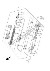 ammortizzatore anteriore (gsf1250sa e24)