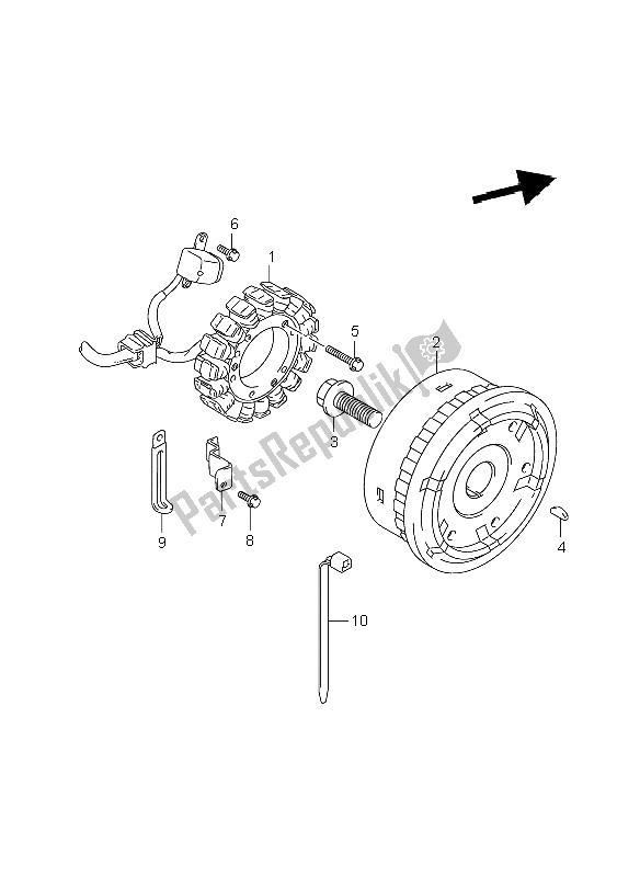 Todas las partes para Magneto de Suzuki VL 1500 Intruder LC 2006