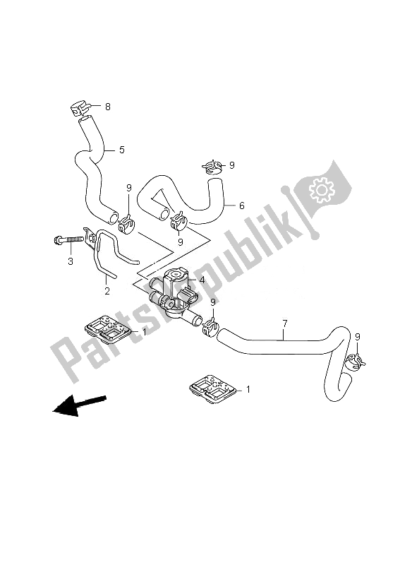 Todas as partes de 2º Ar do Suzuki GSR 600A 2010