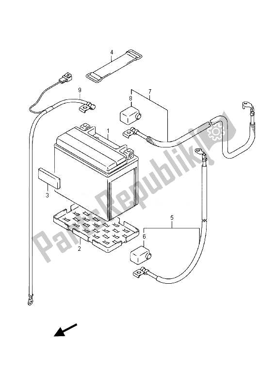 Wszystkie części do Bateria Suzuki LT F 250 Ozark 2014