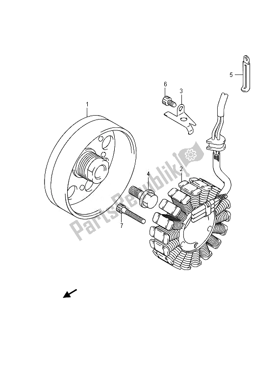 Toutes les pièces pour le Générateur du Suzuki GSR 750A 2014