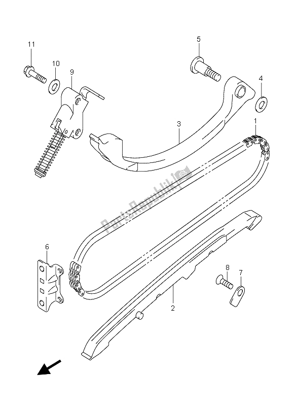 Toutes les pièces pour le Chaîne De Came du Suzuki AN 650A Burgman Executive 2005