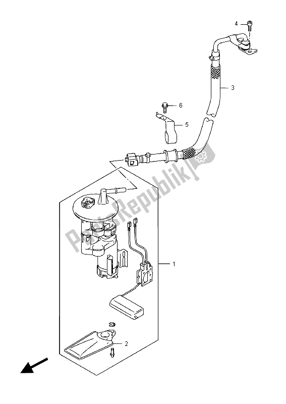 Todas las partes para Bomba De Combustible de Suzuki UH 125A Burgman 2015