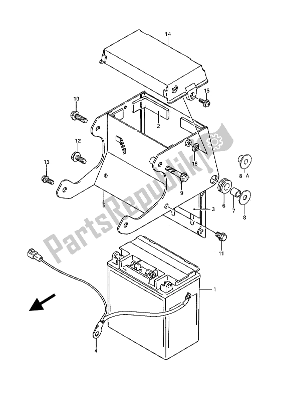 Wszystkie części do Bateria Suzuki VS 1400 Glpf Intruder 1987