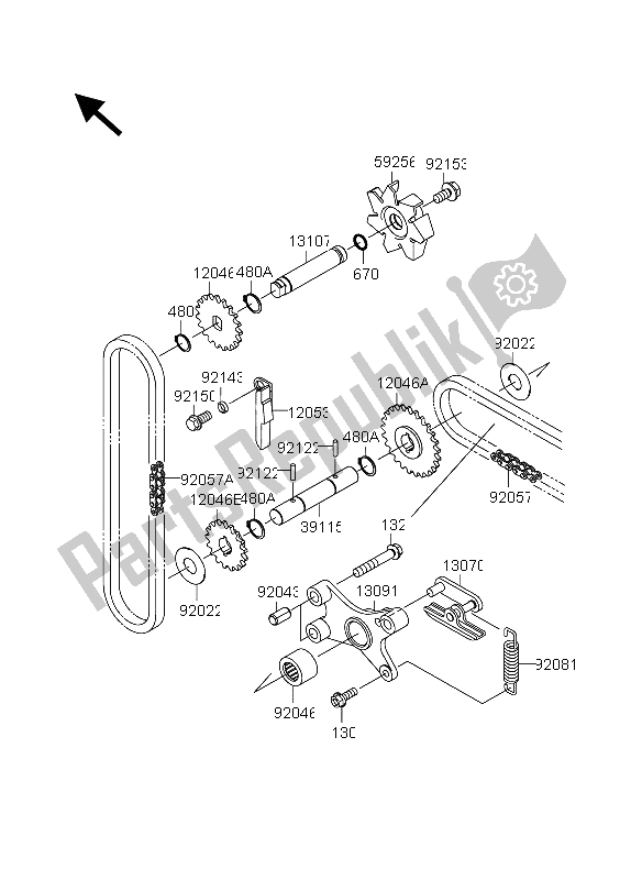 Todas las partes para Bomba De Agua de Suzuki VZ 1600 Marauder 2004