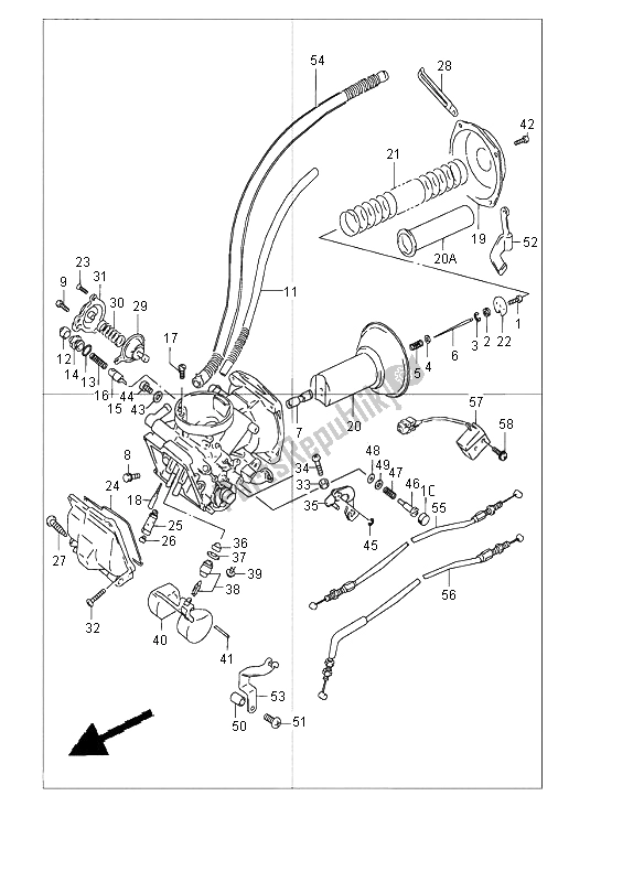 Wszystkie części do Ga? Nik Przedni Suzuki VZ 800 Marauder 2001