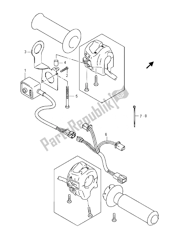 Todas las partes para Calentador De Agarre (an400za E19) de Suzuki Burgman AN 400 AZA 2014