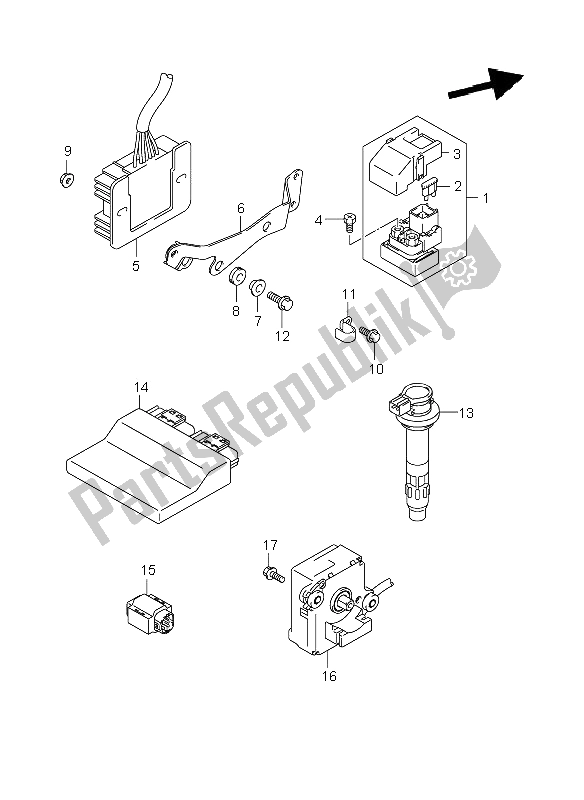 All parts for the Electrical (gsx-r600uf E21) of the Suzuki GSX R 600 2011